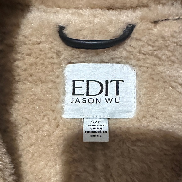 Jason Wu Black and Tan Leather Jacket - Picture 2 of 7